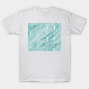 Audace Turchese - hexagons T-Shirt